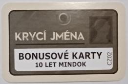 Krycí jména: Bonusové karty - 10 let MindOK - obrázek